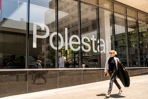 Polestar electric vehicle showroom in New York
