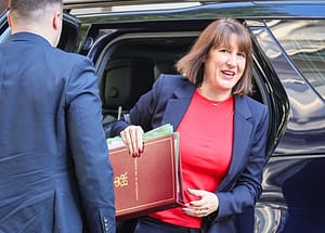 Chancellor Rachel Reeves in Downing Street for the Zelenskyy visit, London, UK