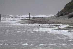 Stormy weather in northern Germany