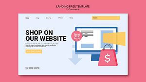 Freepik e-commerce-flat-design-landing-page-template_23-2151267941